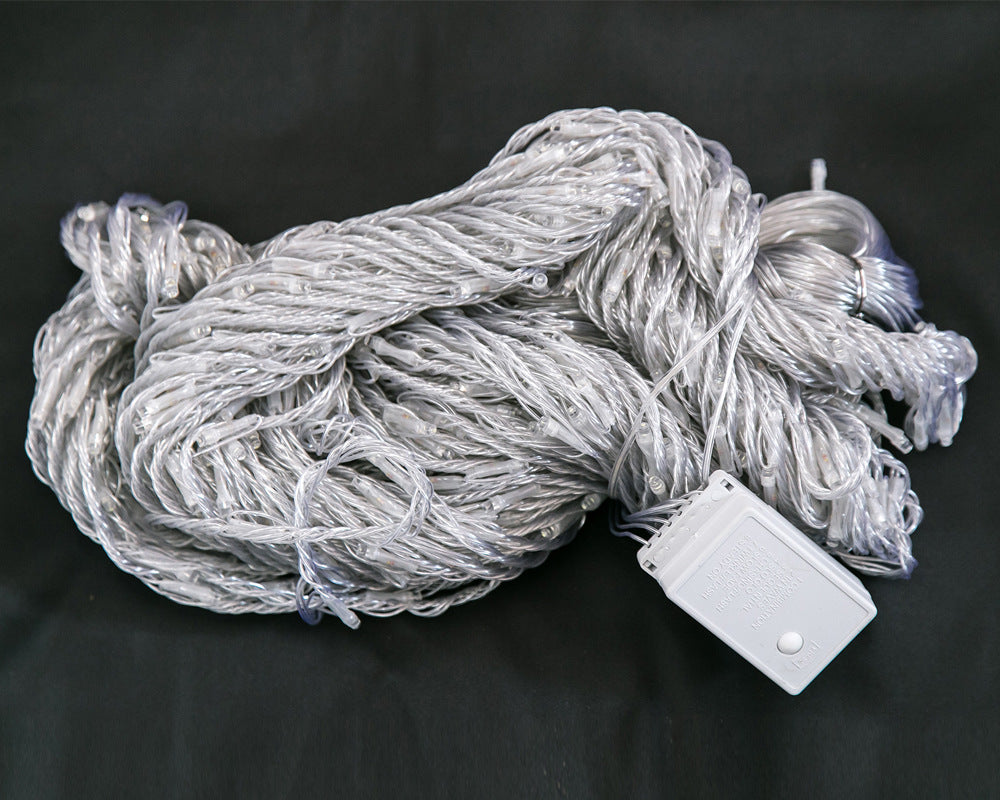 Outdoor Net Lights and Water String Lights Setup