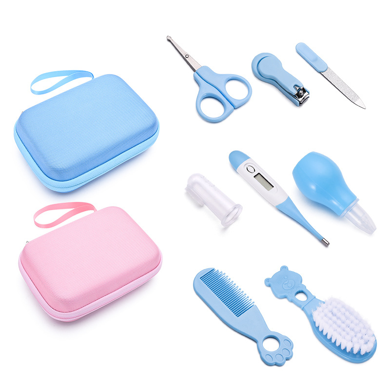 Nursing Set of Eight: Baby Thermometer & Nail Tools