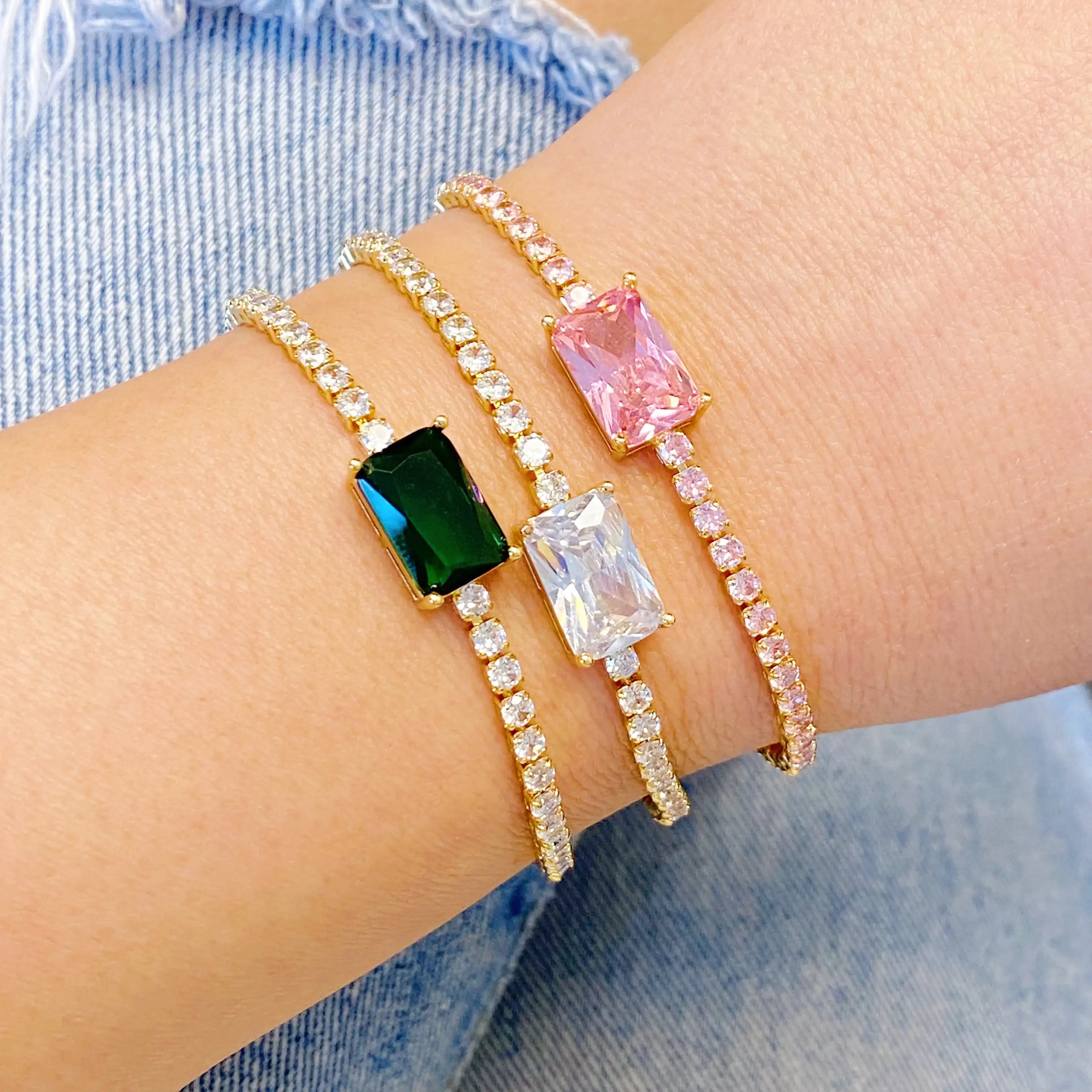 Precious Pendant Tennis Bracelet