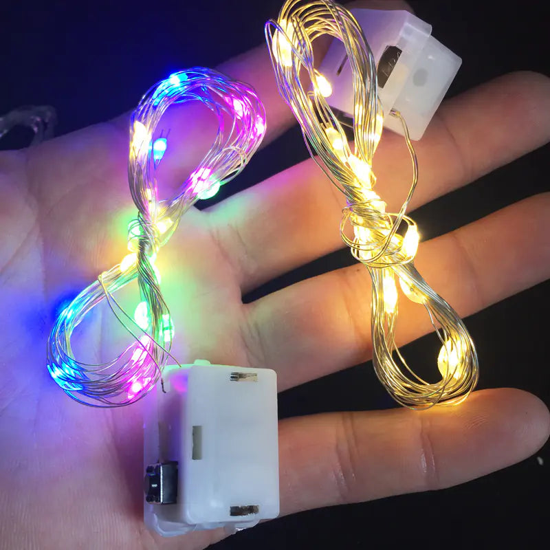 LED Battery Copper Wire String Lights for Decoration