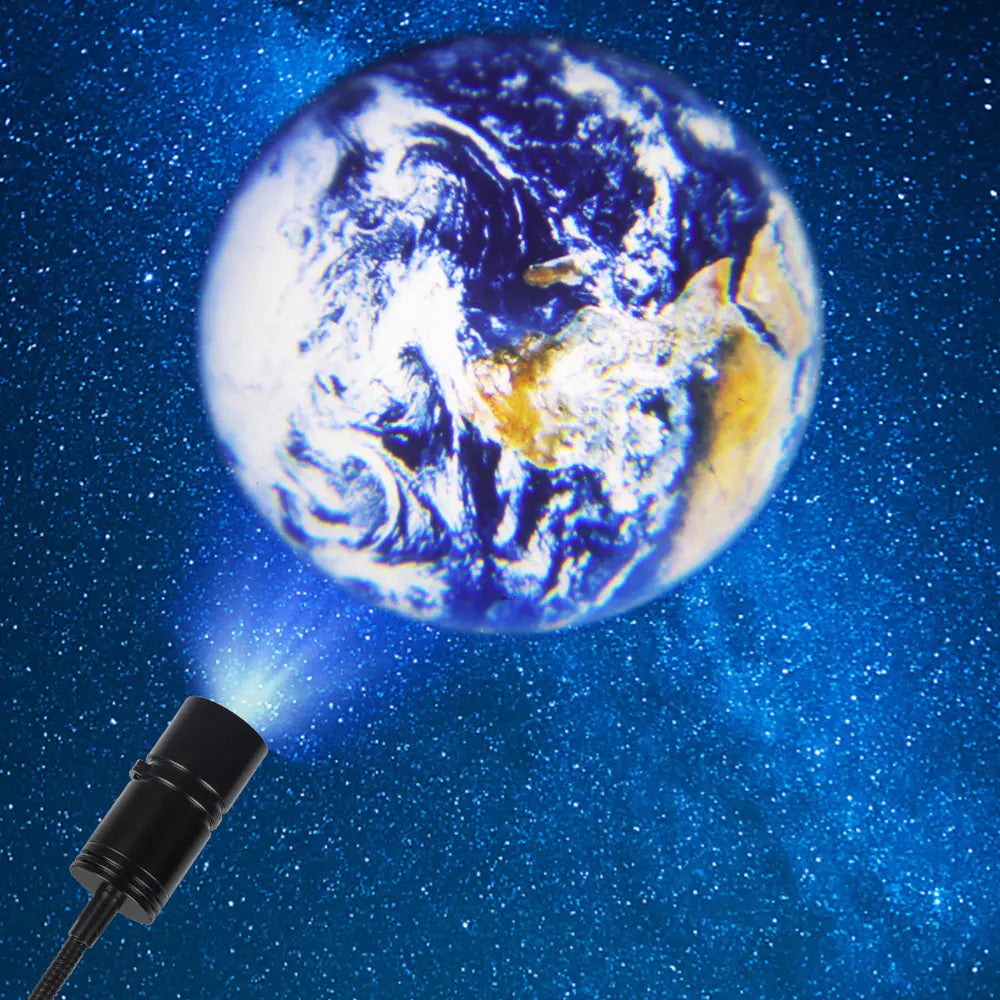 USB Plug-in Moon Lamp with Earth Projection Light