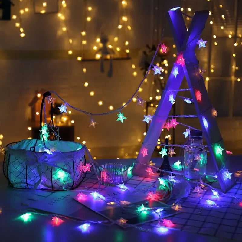 Starry LED Lantern Flashing String Lights for Room Layout
