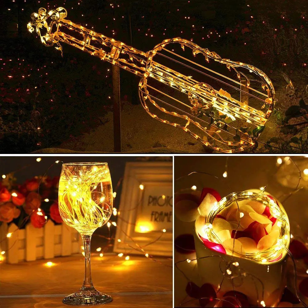 LED Copper Wire String Lights for Room Decoration