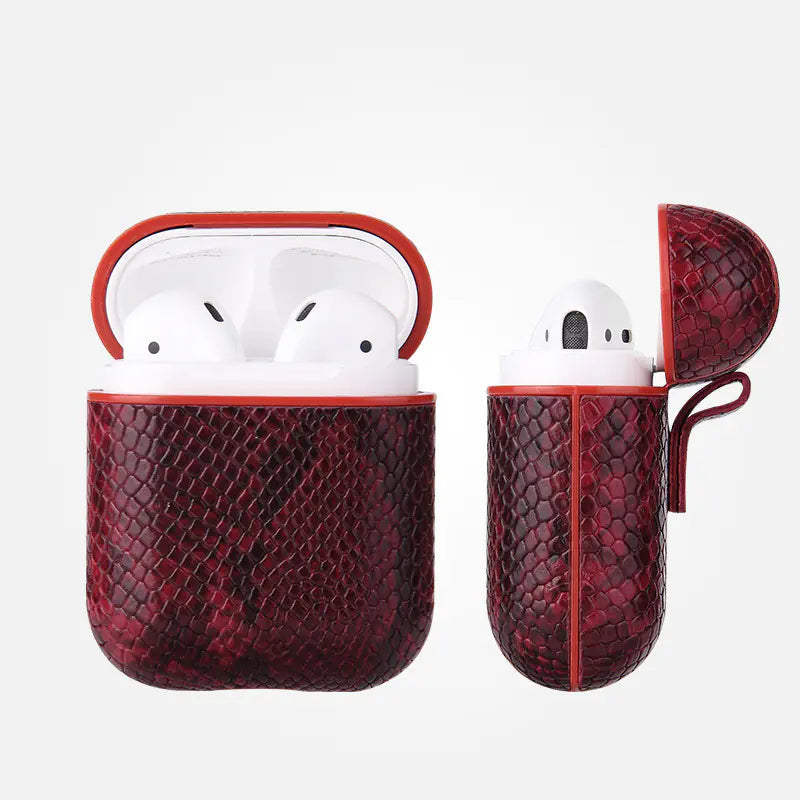 Snake Skin Earphone Case with Shockproof Design