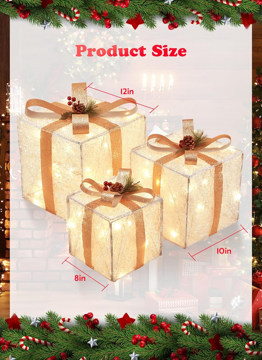 Christmas Gift Box Three-piece Set