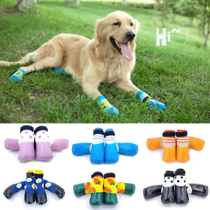 Dog Socks - Soft Soled Scratch-Proof Waterproof Footwear