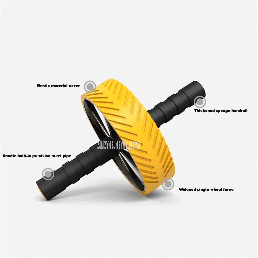 Ab Power Roller with Foam Handle for Indoor Fitness