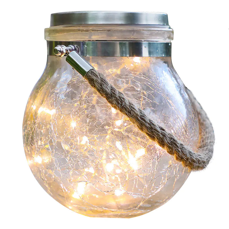 Solar Mason Jar String Lights with Waterproof Design
