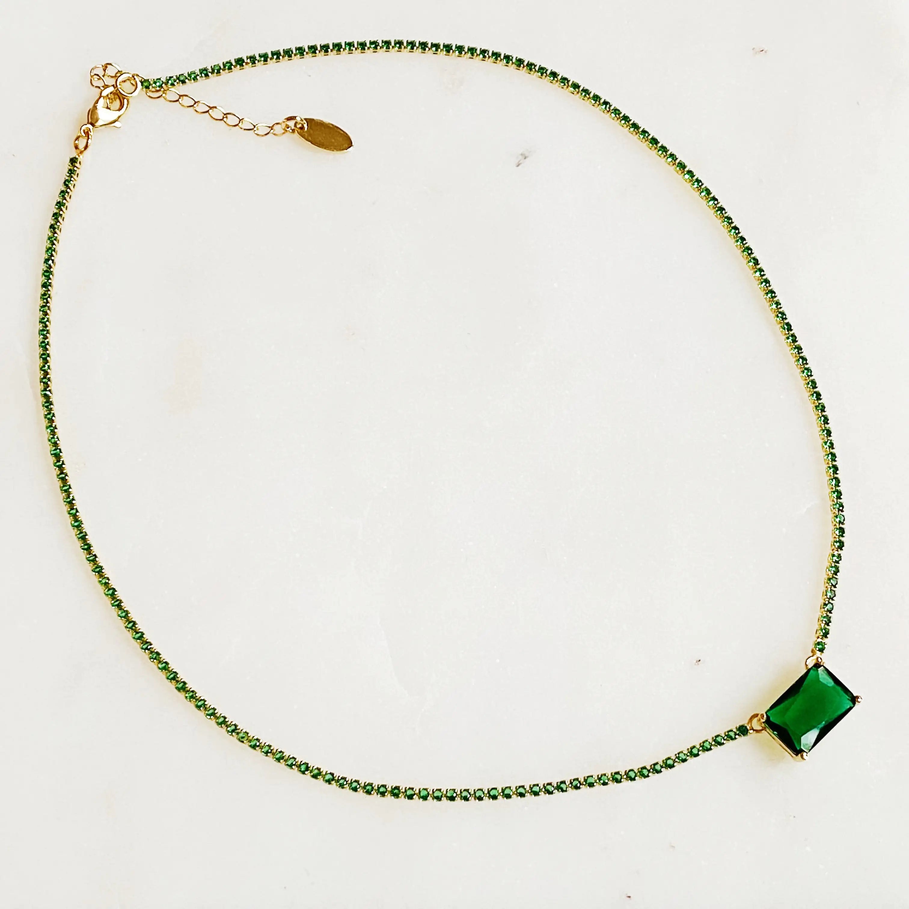 Precious Pendant Tennis Necklace