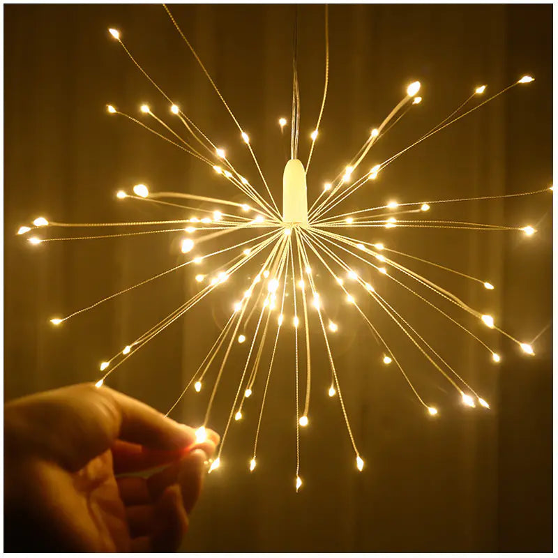 Solar LED Firework Lights with Dandelion String (Outdoor)