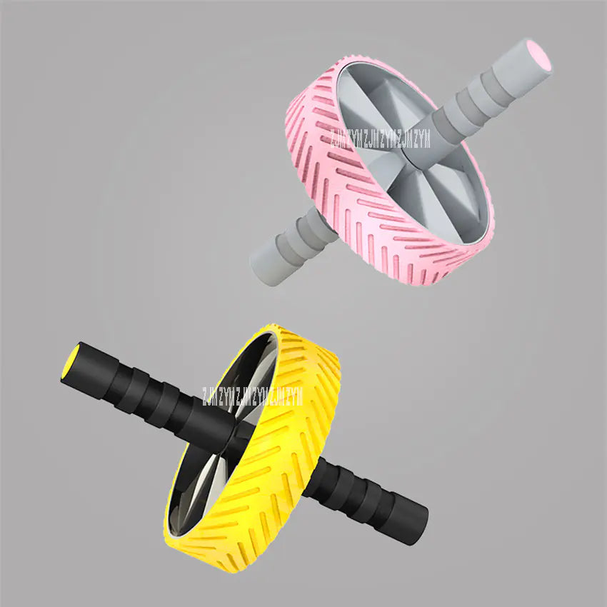 Ab Power Roller with Foam Handle for Indoor Fitness