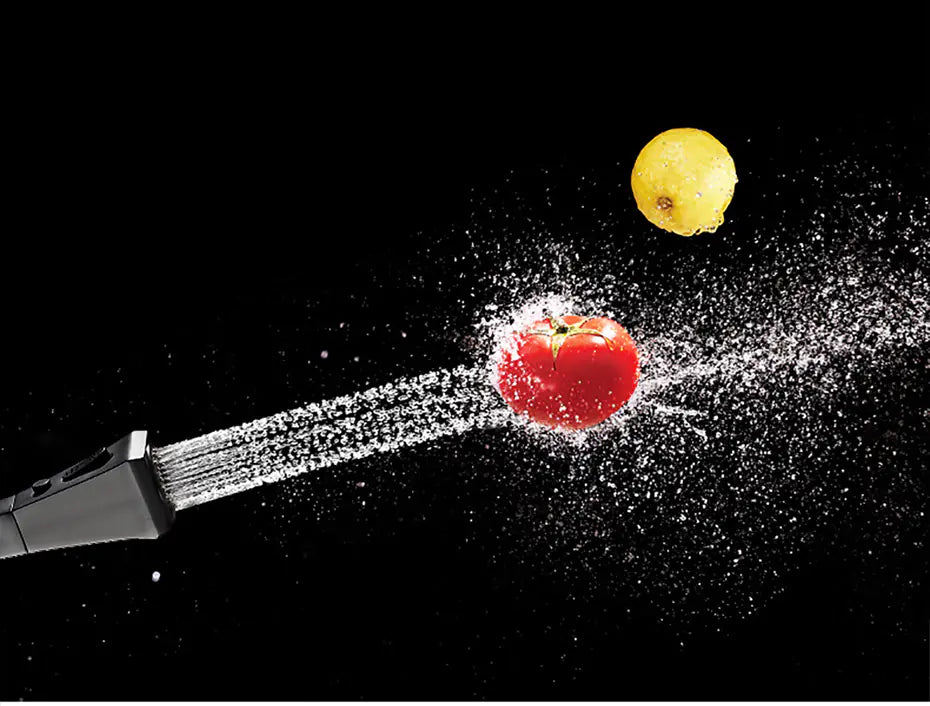 Retractable Black Copper Kitchen Faucet with Sprayer