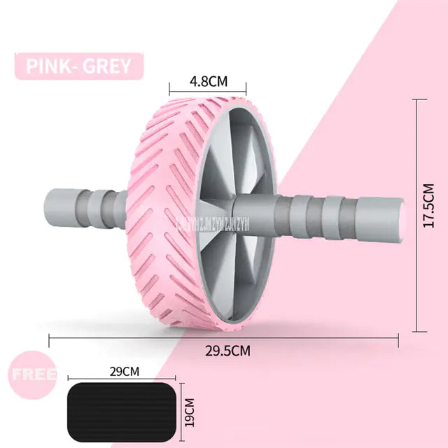 Ab Power Roller with Foam Handle for Indoor Fitness