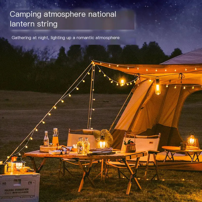 Outdoor Camping Sphere String Lights for Tent Decor