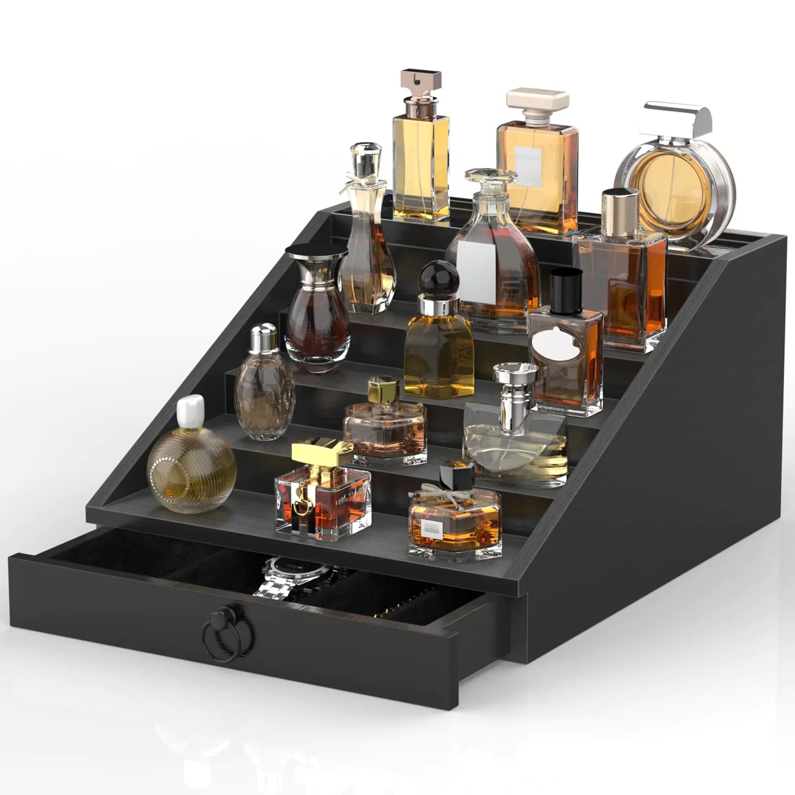 Wooden Cologne Organizer for Men