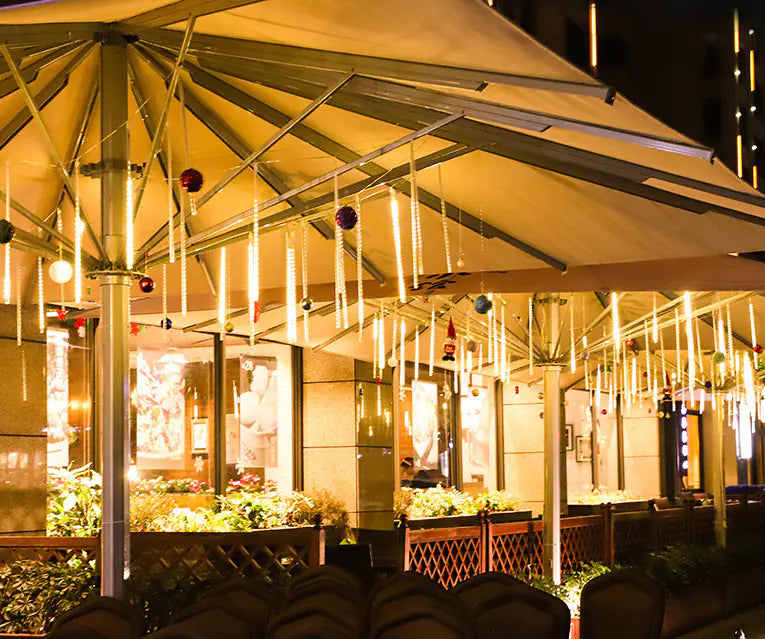 LED Meteor Shower String Lights for Outdoor Decor