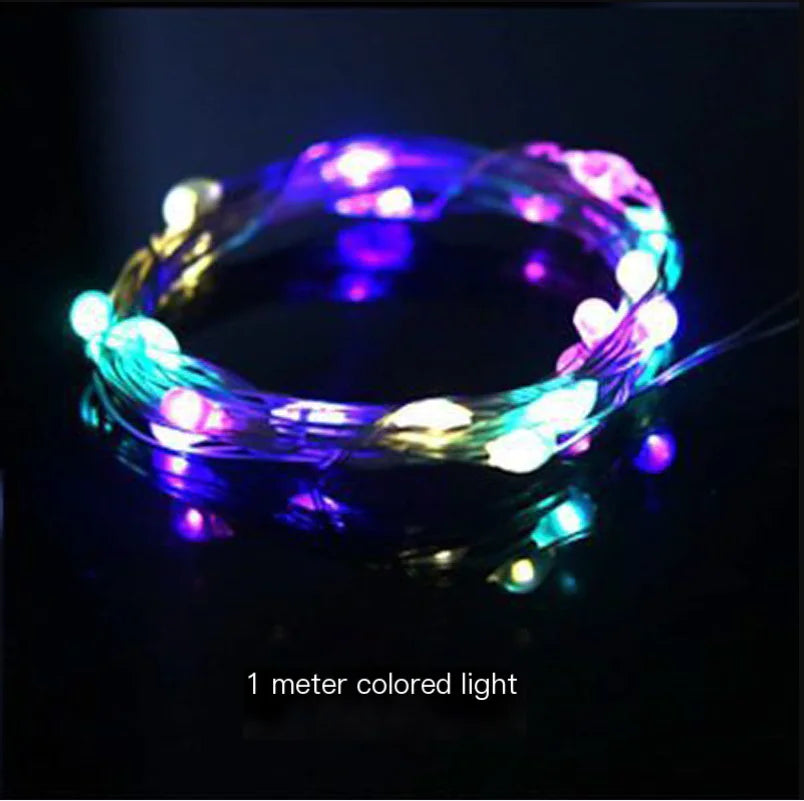 LED Battery Copper Wire String Lights for Decoration