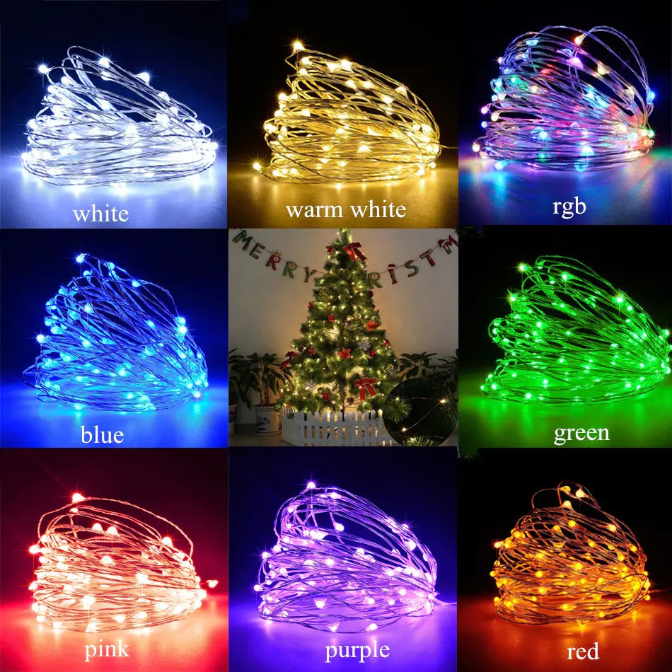 LED Copper Wire String Lights for Room Decoration