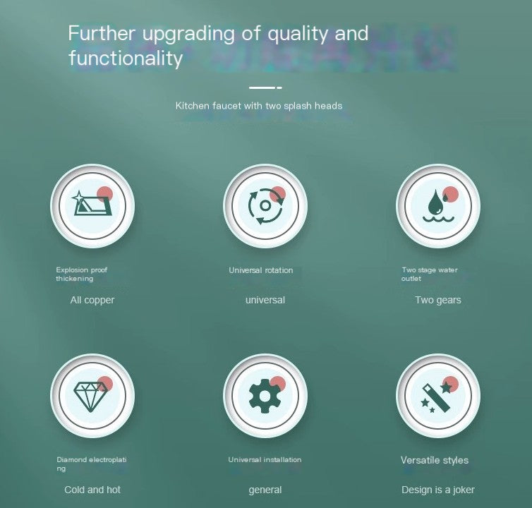 Copper Faucet Aerator with Splash-Proof Design