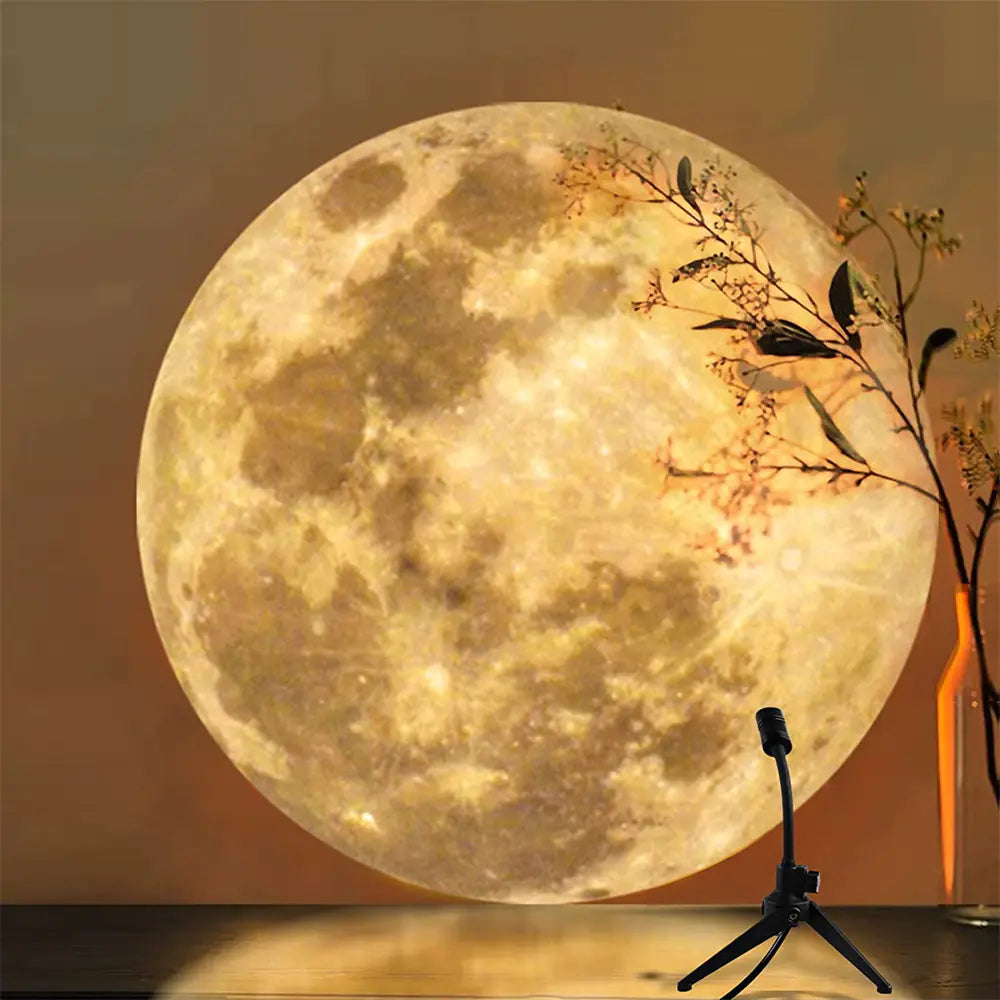USB Plug-in Moon Lamp with Earth Projection Light