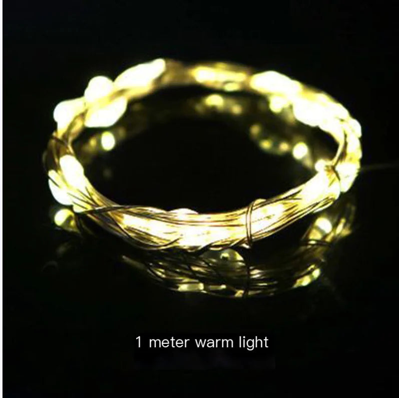 LED Battery Copper Wire String Lights for Decoration