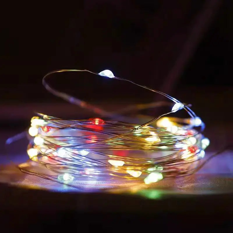 LED Copper Wire String Lights with Battery Box (Outdoor)