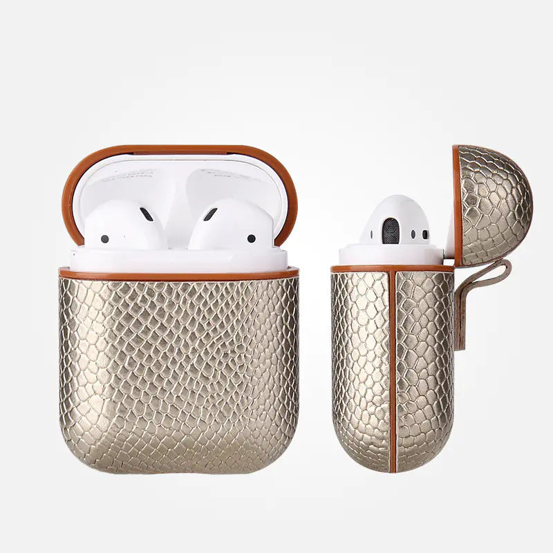 Snake Skin Earphone Case with Shockproof Design