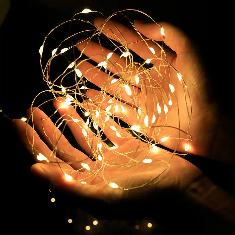 LED Battery Copper Wire String Lights for Decoration