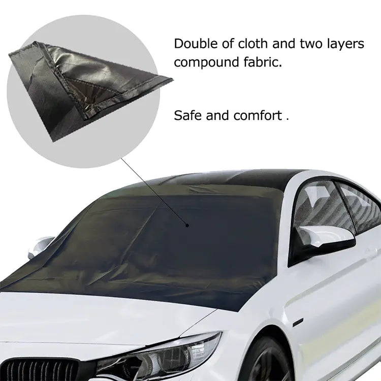210D Black Oxford Cloth Magnetic Windshield Snow Cover