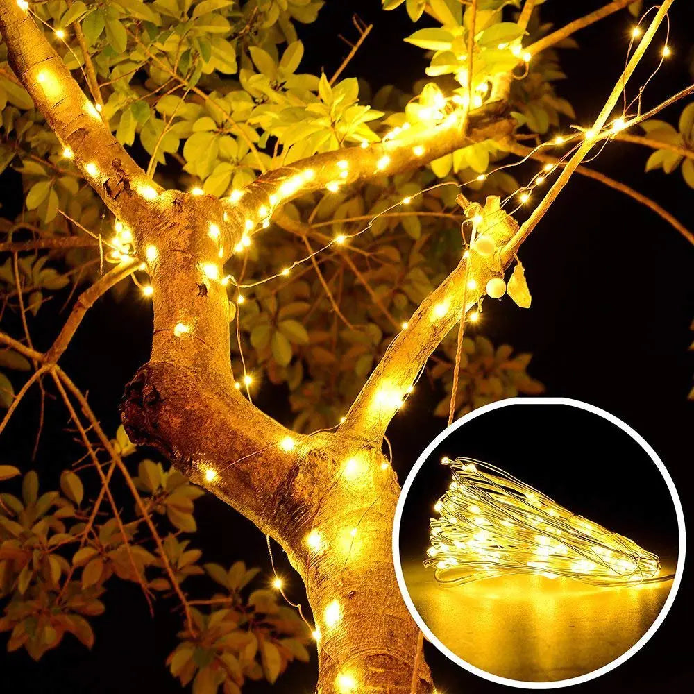LED Copper Wire String Lights for Room Decoration