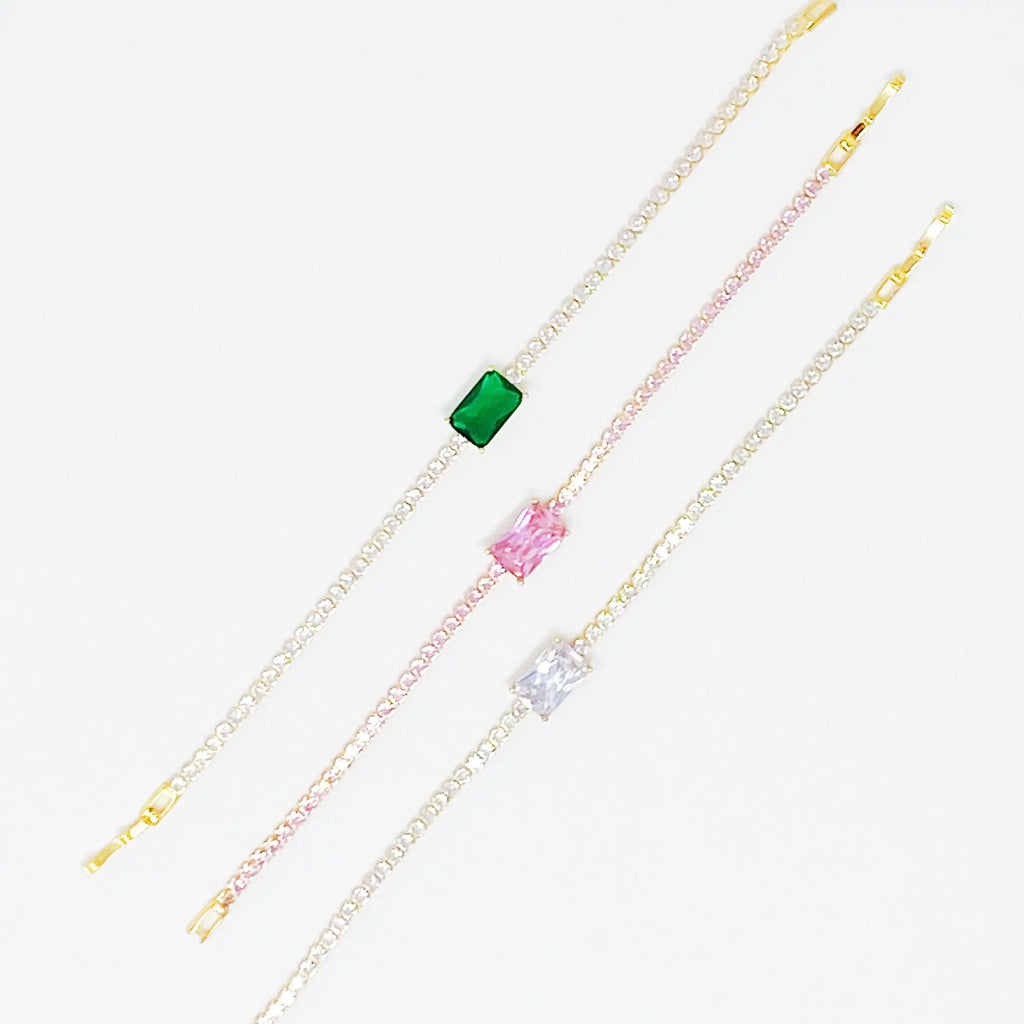 Precious Pendant Tennis Bracelet