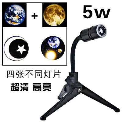 USB Plug-in Moon Lamp with Earth Projection Light