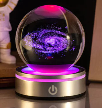 Creative Light-Up Crystal Ball Ambient Decor (One)